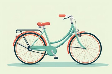 Fototapeta premium retro style bicycle vehicle icon 