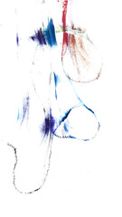 Abstract drawing on a white background