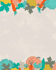 Bountiful Harvest Copy Space Vector Poster