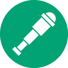 Spyglass glyph circle icon