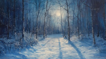 Life in winter, snow