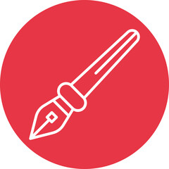 Ink Pen line circle icon