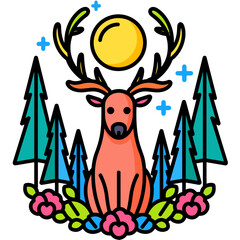 Mystical Forest Deer