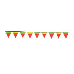 Bunting flags vector