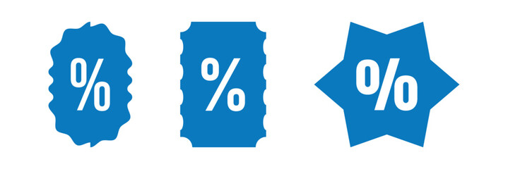 discount coupon with percent symbol vector illustration