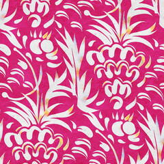 Seamless pattern with bright spring flowers.