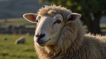 Obraz premium Sheep in Pasture