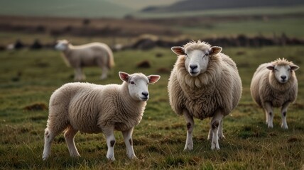 Obraz premium Sheep in Pasture
