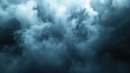 Dark blue smoke fills the frame, swirling and ethereal. Ideal for adding atmosphere to fantasy, horror, or mystery projects.