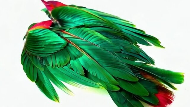 parrot on a green background