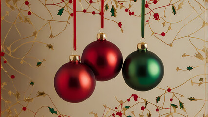 Christmas ball decorations for holiday celebrations