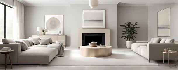 Calm and Timeless Aesthetic with Minimalist Gray, Beige, and Off-White Tones