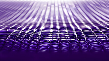 Fototapeta premium Abstract close-up of a rich purple textured surface with a grid pattern, creating a luxurious and stylish background image.
