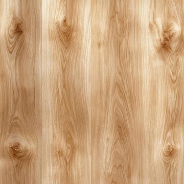 Seamless Light Oak Wood Surface with Even and Consistent Grain Texture