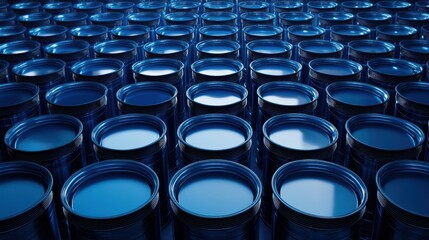 Fototapeta premium The Blue Metal Barrels