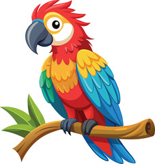 parrot on a branch of a tree