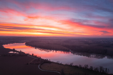 Lever de soleil sur la Garonne