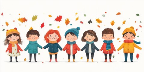 Fototapeta premium Unity Among Children: Symbol of Togetherness