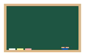 シンプルな黒板の背景イラスト
