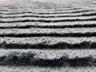 Texture Gray Striped Knitted Fabric