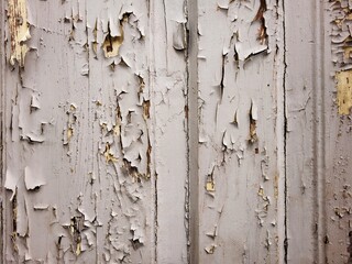 Old Gray Paint On Wooden Boards