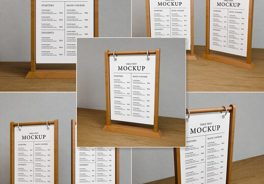 Table Tent Mockup