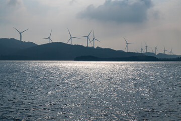 wind power generators on the island