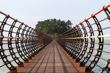 footbridge on the  sea