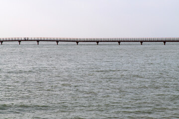 Obraz premium footbridge on the sea
