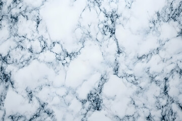 Obraz premium Elegant blue and white marble texture background. Ideal for design projects, websites, or print. High-resolution image showcasing intricate veining.