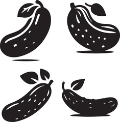 Dynamic Cucumber and Pickle Silhouettes Collection