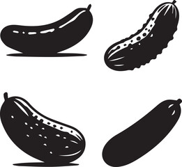 Dynamic Cucumber and Pickle Silhouettes Collection