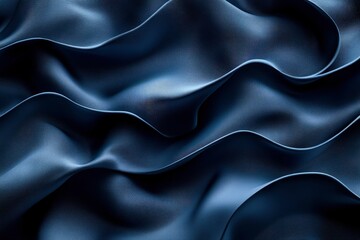 Fototapeta premium Abstract Blue Silk Drape Luxurious Fabric Texture Background