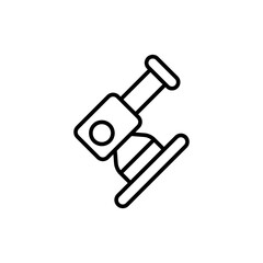 Angle grinder outline icons, minimalist vector illustration ,simple transparent graphic element .Isolated on white background