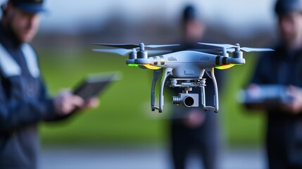 Drone Flight Event Captured in Aerial Photography Outdoor Location Technology Environment Dynamic Viewpoint Modern Concept