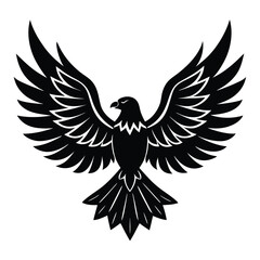 eagle with wings vector