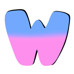 Fototapeta premium English letters 