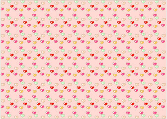 seamless pattern with hearts