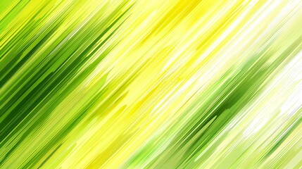 Abstract diagonal green and yellow lines with organic flow and natural energy