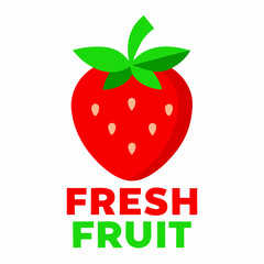 Fresh Strawberry vector illustration 