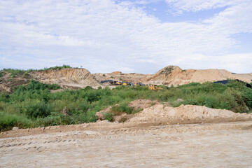 a view of a holiday at a construction site