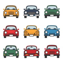 set of car icons