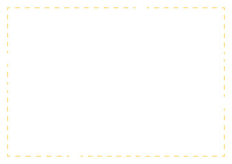 黄色い途切れた点線の四角いフレーム