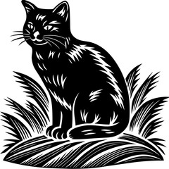 A cute cat vector illustration