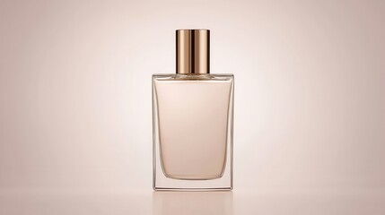 Elegant Glass Perfume Bottle on a Subtle Gradient Background Perfect for Fashion and Beauty Advertising, Product Photography, and Lifestyle Marketing Images