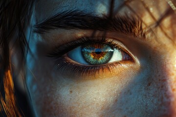 close up of eye