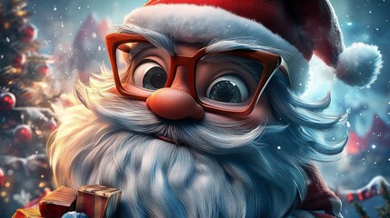 Prepare for a festive holiday season! December brings surprises, exciting trips, and lively parties. Santa, in his comical guise as a stylish hipster, welcomes you with open arms