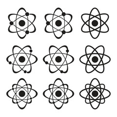 Atomic Structure Logo Vector Illustration