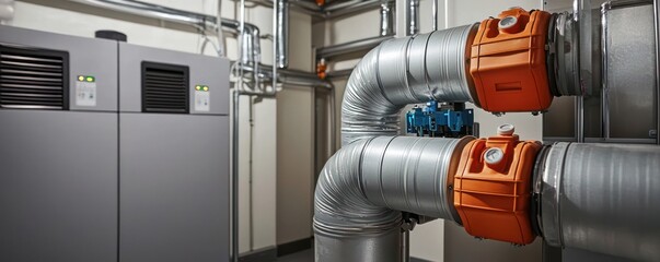 An advertisement for HVAC services, highlighting the benefits of a heat recovery ventilation system.