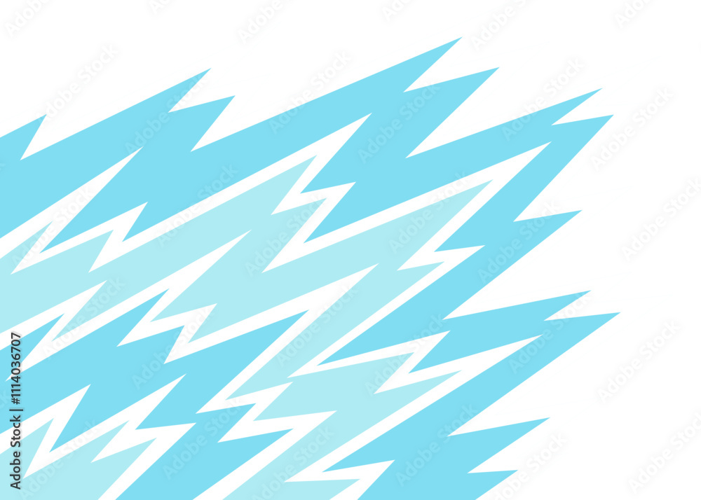 Poster abstract background with gradient zigzag line pattern and with some copy space area